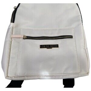 JEAN PAUL GAULTIER Fragrance Perfume Promo Backpack Book Bag Pale Pink White